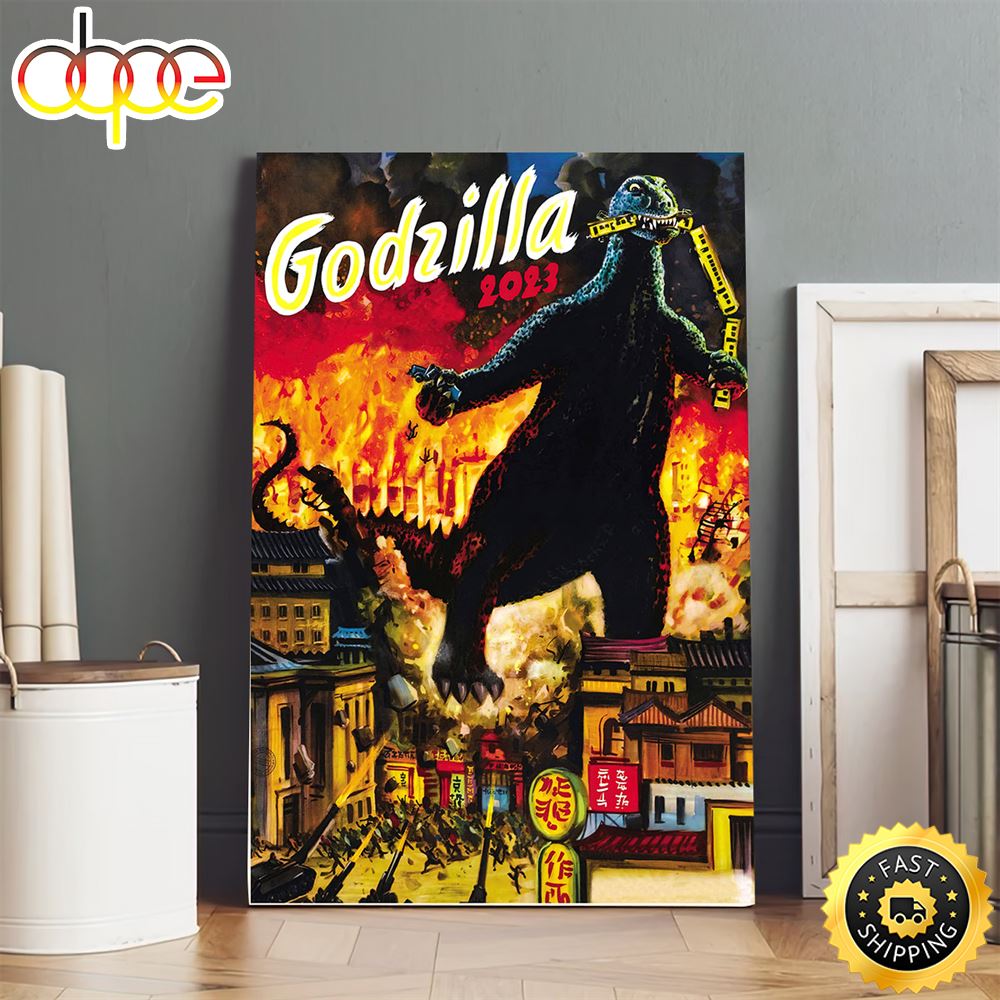 Godzilla Der Sensationellste Fill Der Gegenwart Poster Canvas