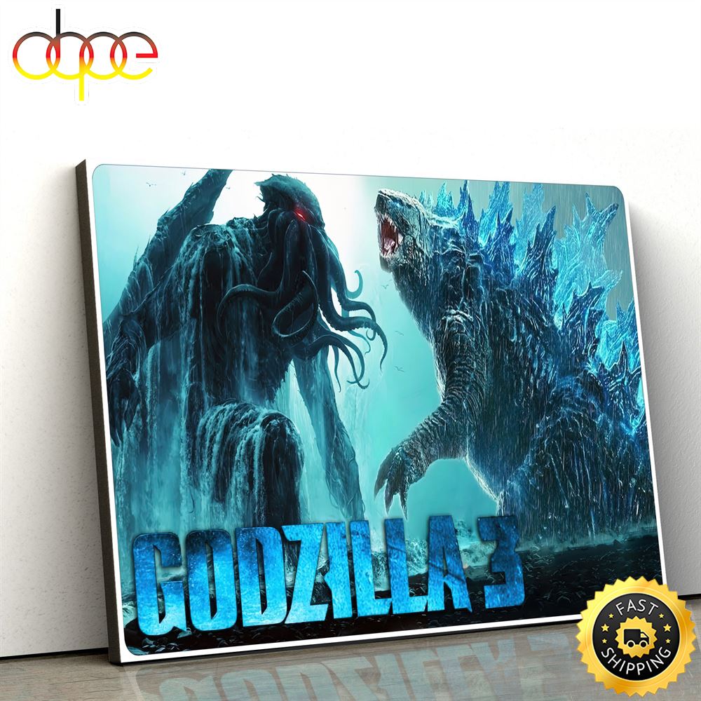 Godzilla King Of The Monsters Immortal Disney Poster Canvas