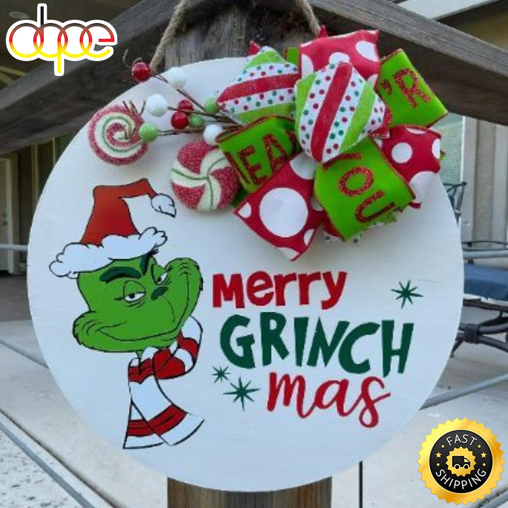 Grinch Chipi Cute Merry Christmas Grinch 2022 Grinch Merry Christmas Sign
