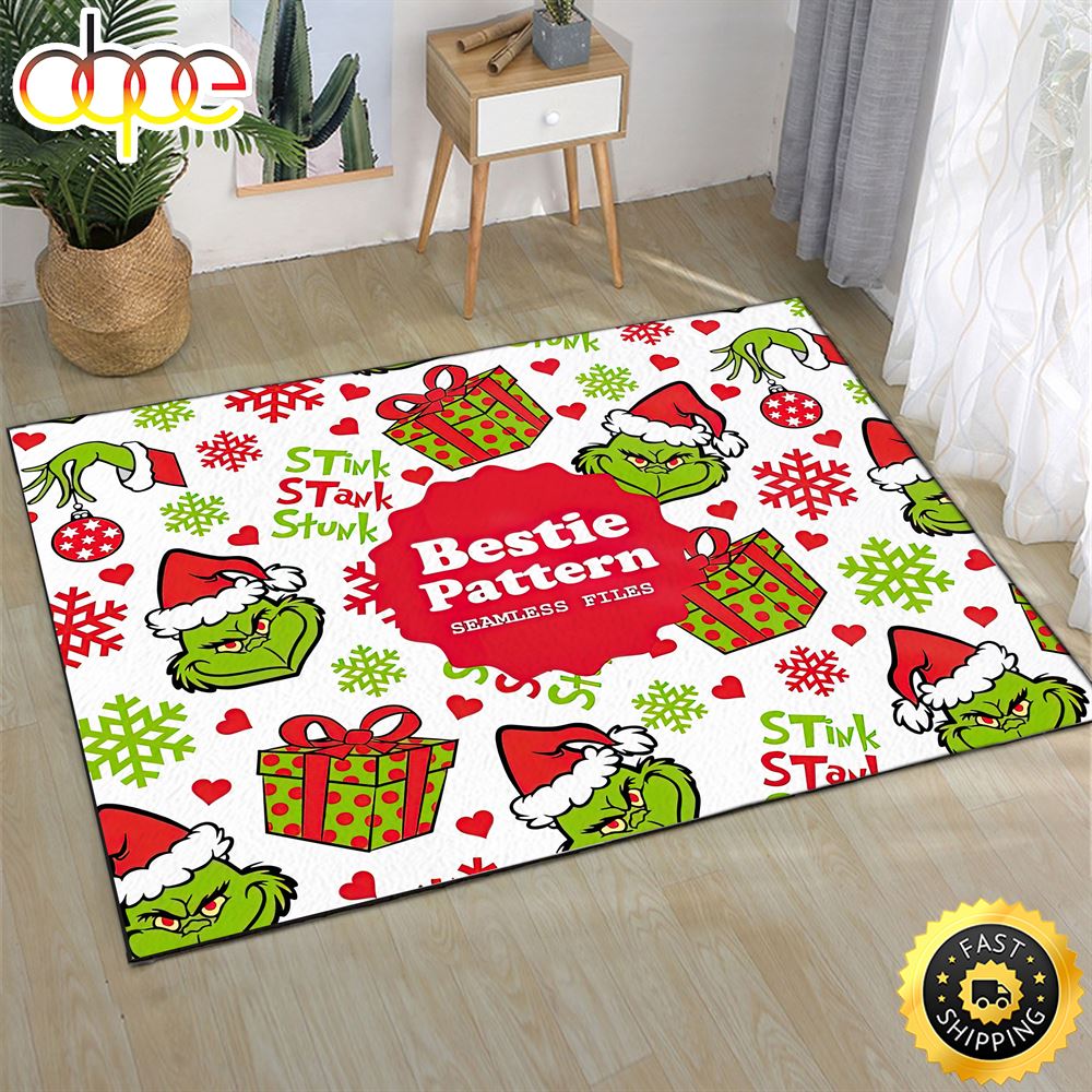Grinch Seamless Pattern Grinch Seamless The Grinch Christmas Rug