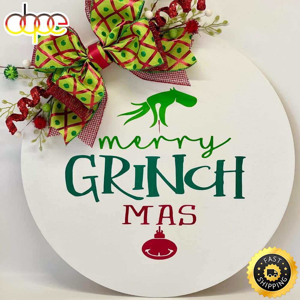 Grinchmas Movie Merry Christmas Grinch 2022 Grinch Merry Christmas Sign