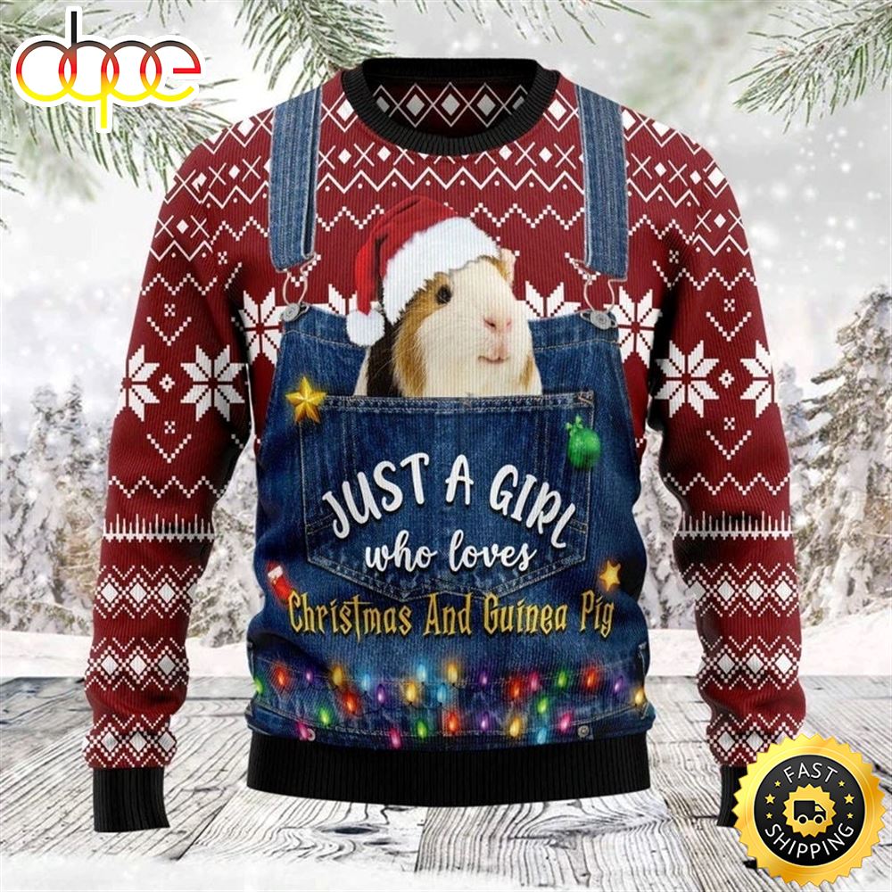 Guinea Pig Ugly Christmas Sweater 1