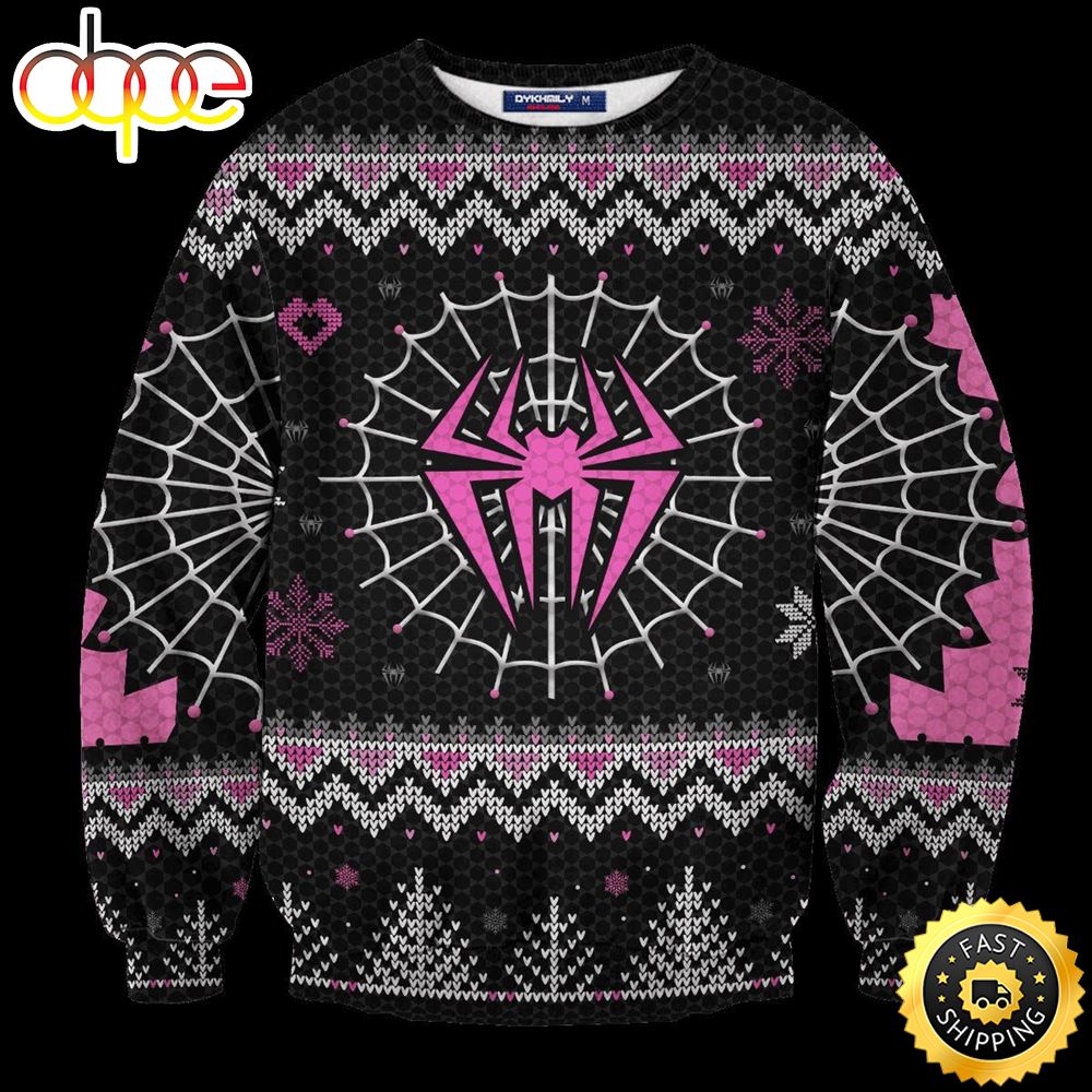 Gwen Stacy Ghost Spider Marvel Ugly Christmas Sweater