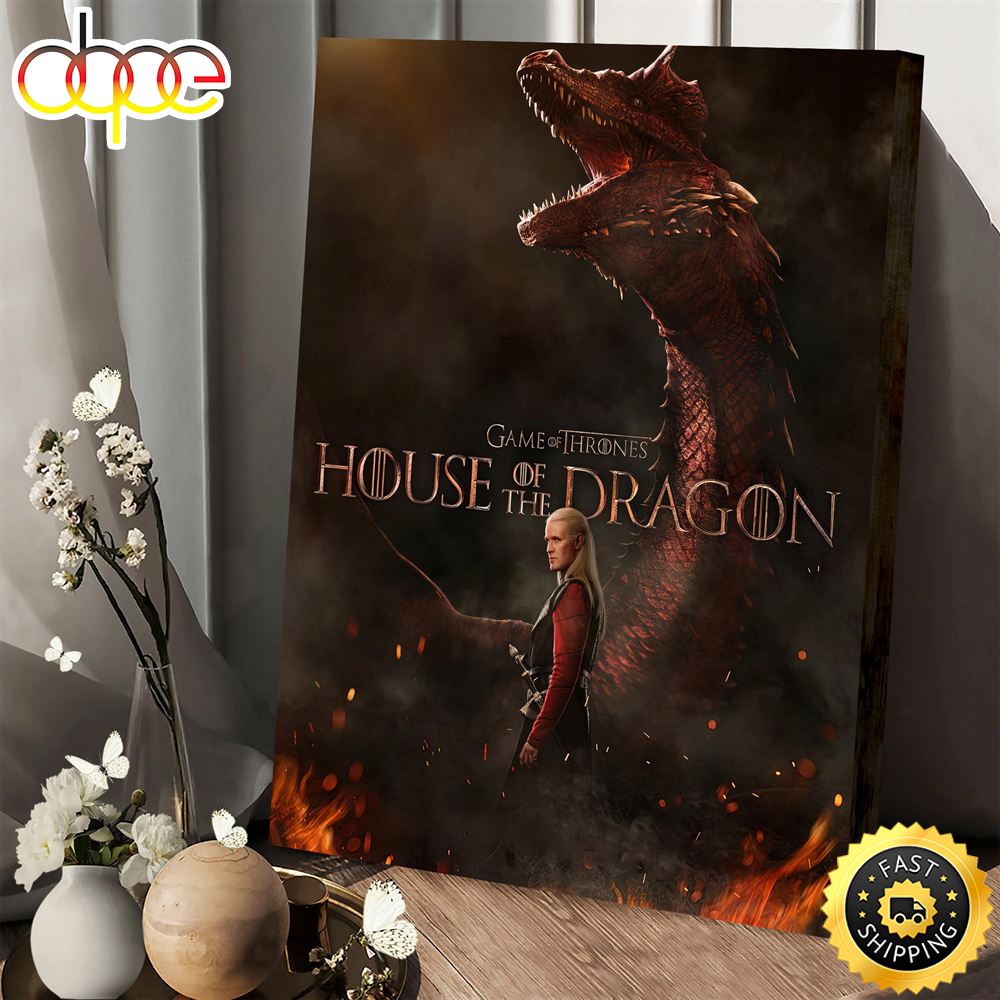 House Of The Dragon Poster Daemon Targaryen Wallpaper Canvas 1