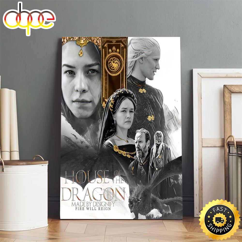 House Of The Dragon Season 2 Poster Wallpaper Canvas