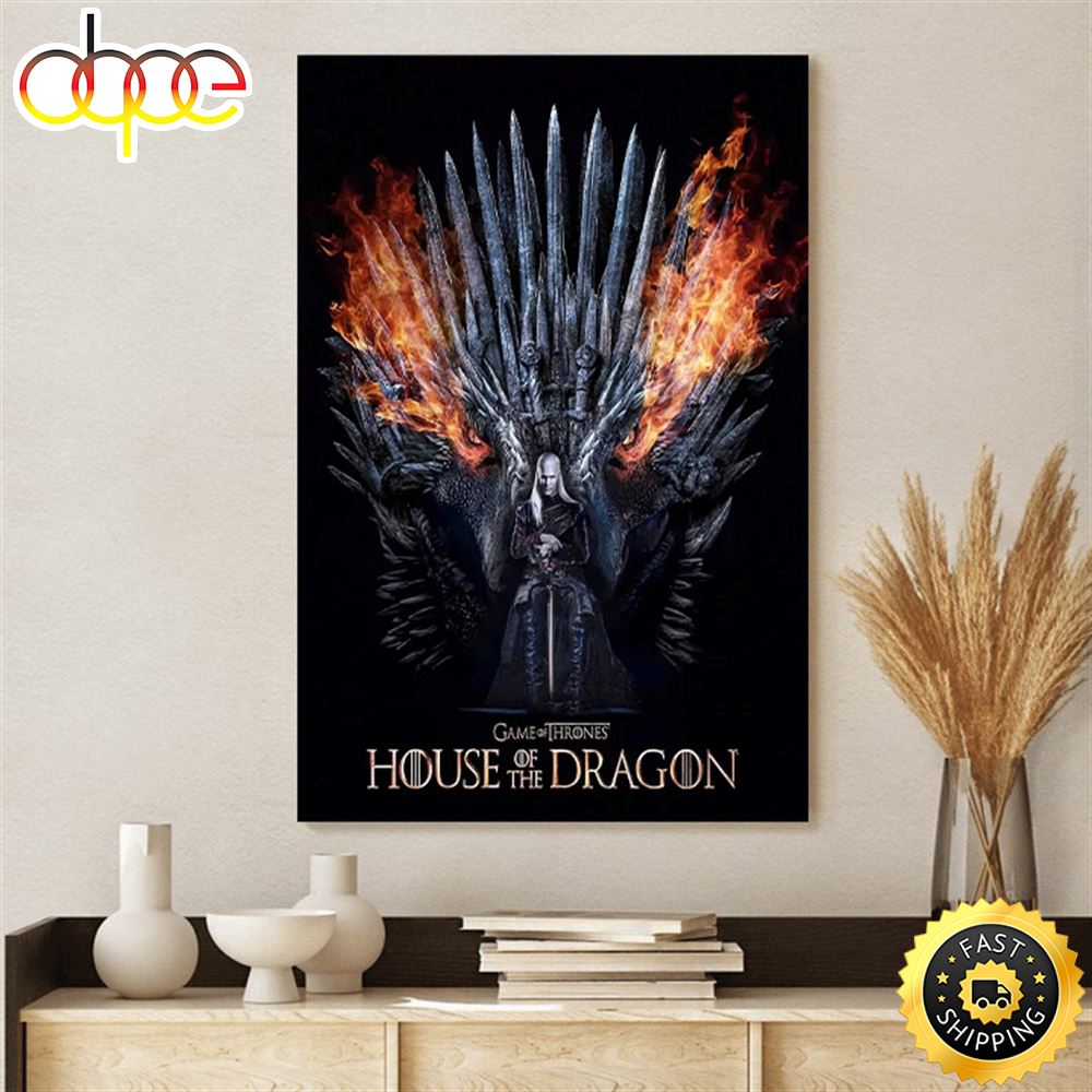 House Of The Dragon Daemon Targaryen Poster Wallpaper Canvas