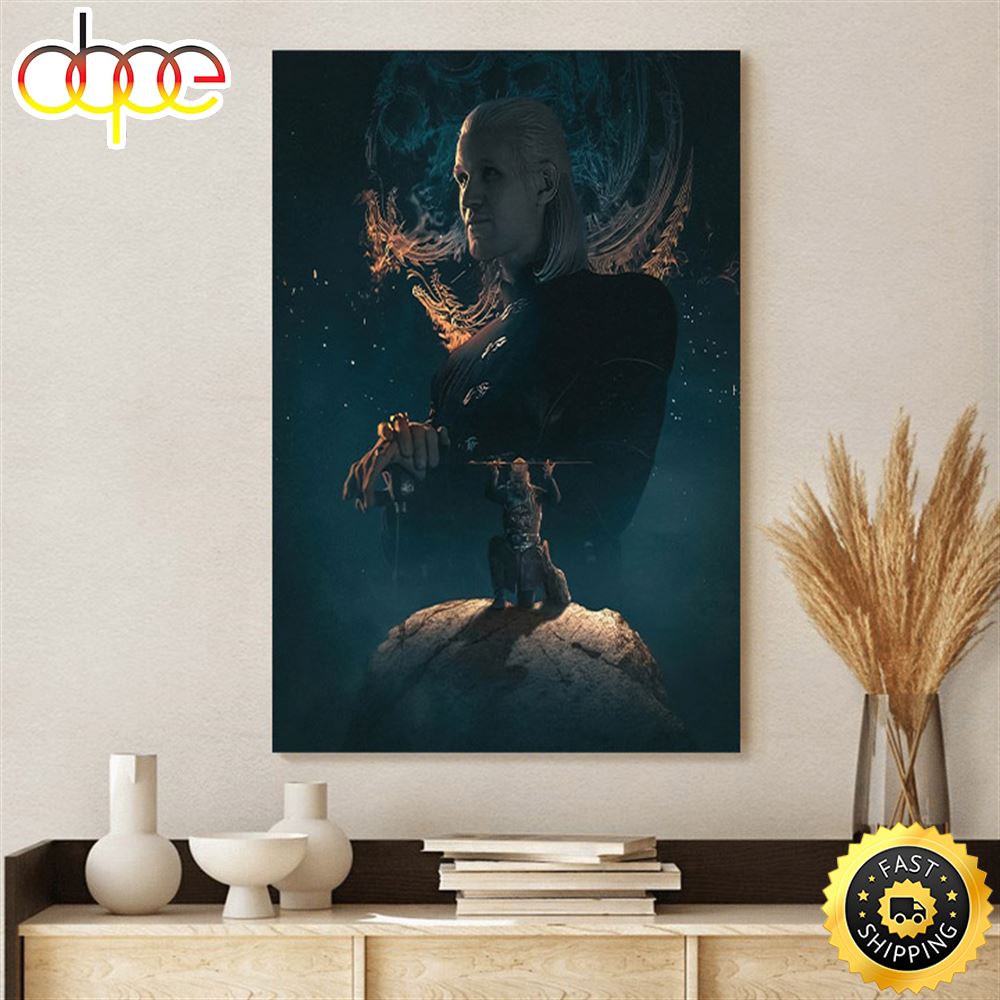 House Of The Dragon Poster Daemon Targaryen Canvas Wallpaper