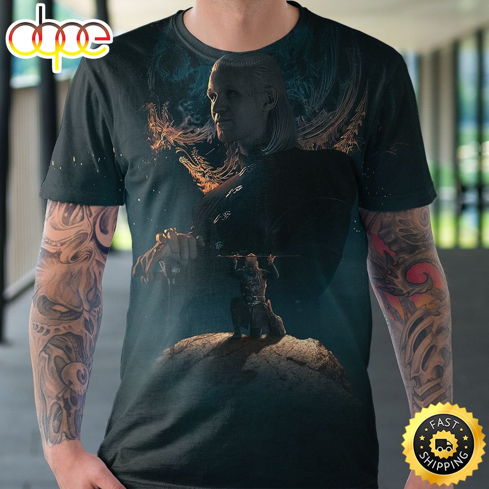 House Of The Dragon Poster Daemon Targaryen T Shirt 3D All Over Print