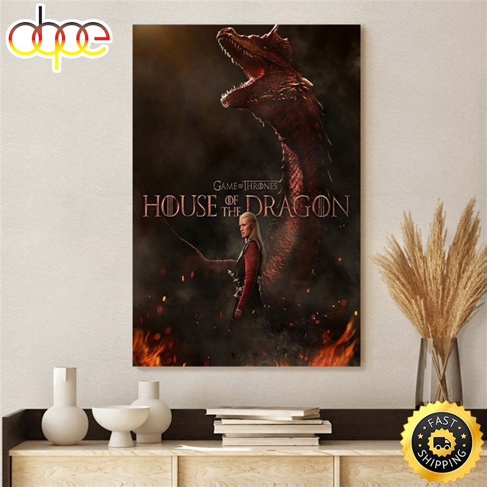 House Of The Dragon Poster Daemon Targaryen Wallpaper Canvas