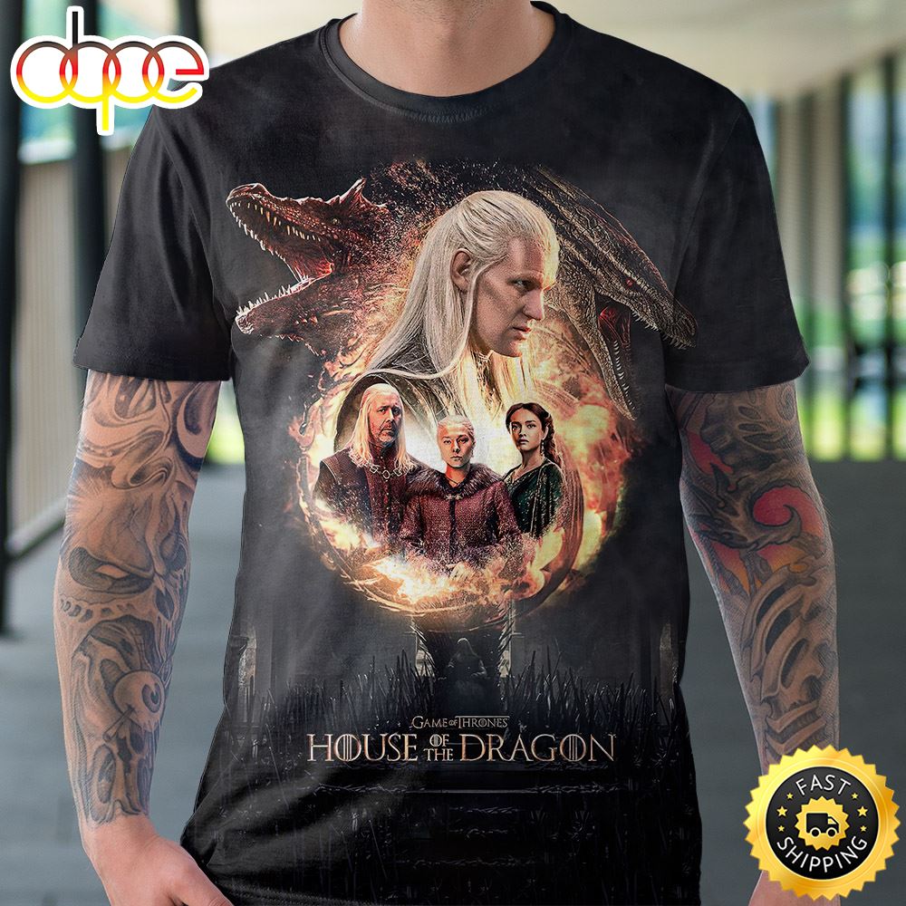 House Of The Dragon Season 2 Poster T Shirt 3D All Over Print