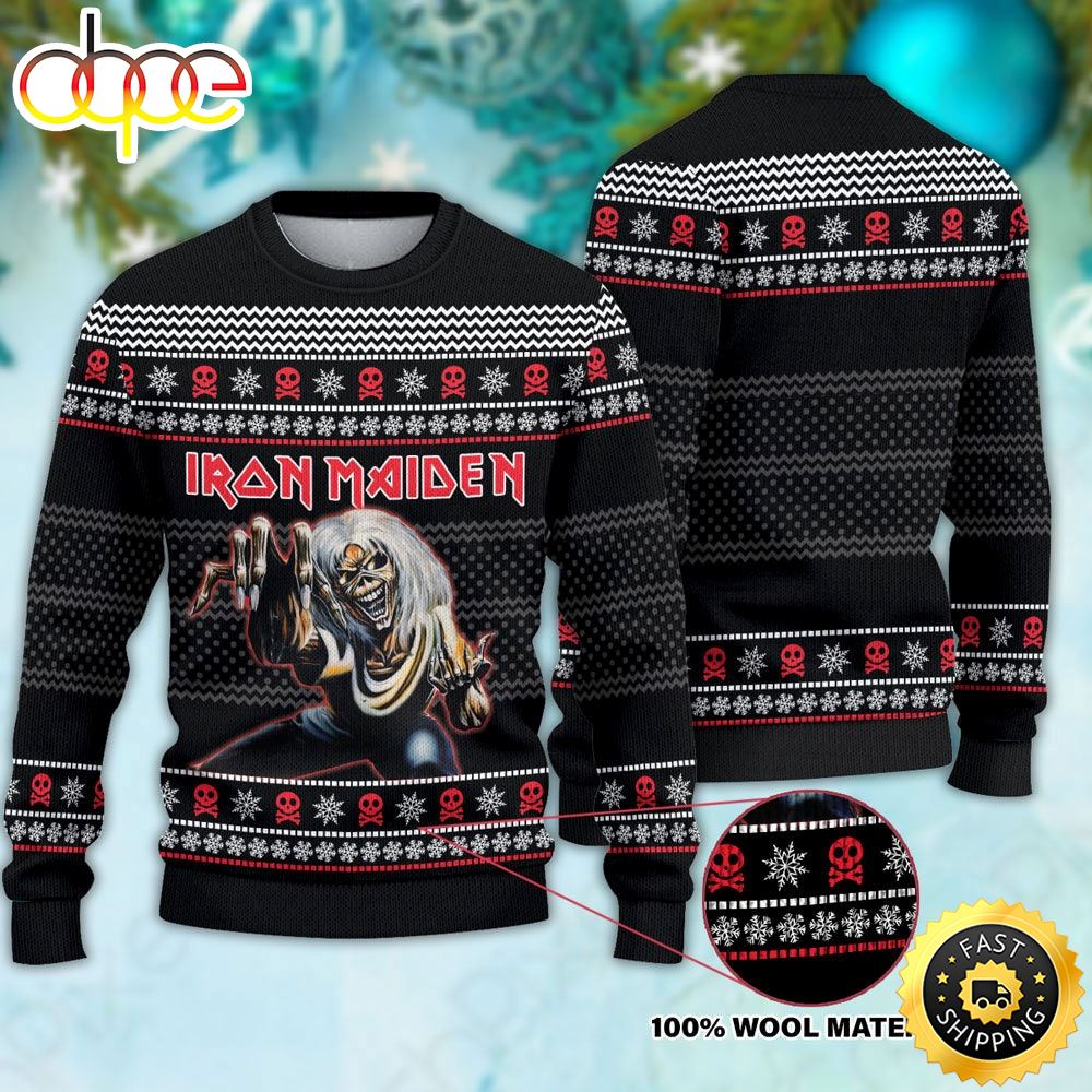 Iron Maiden Ugly Christmas Sweater 1
