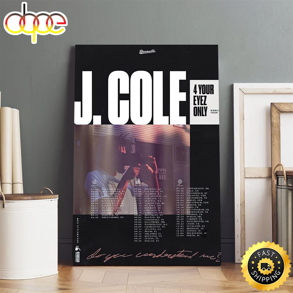 J. Cole And Dreamville Announces Dates For Dreamville Festival 2023 Poster Canvas