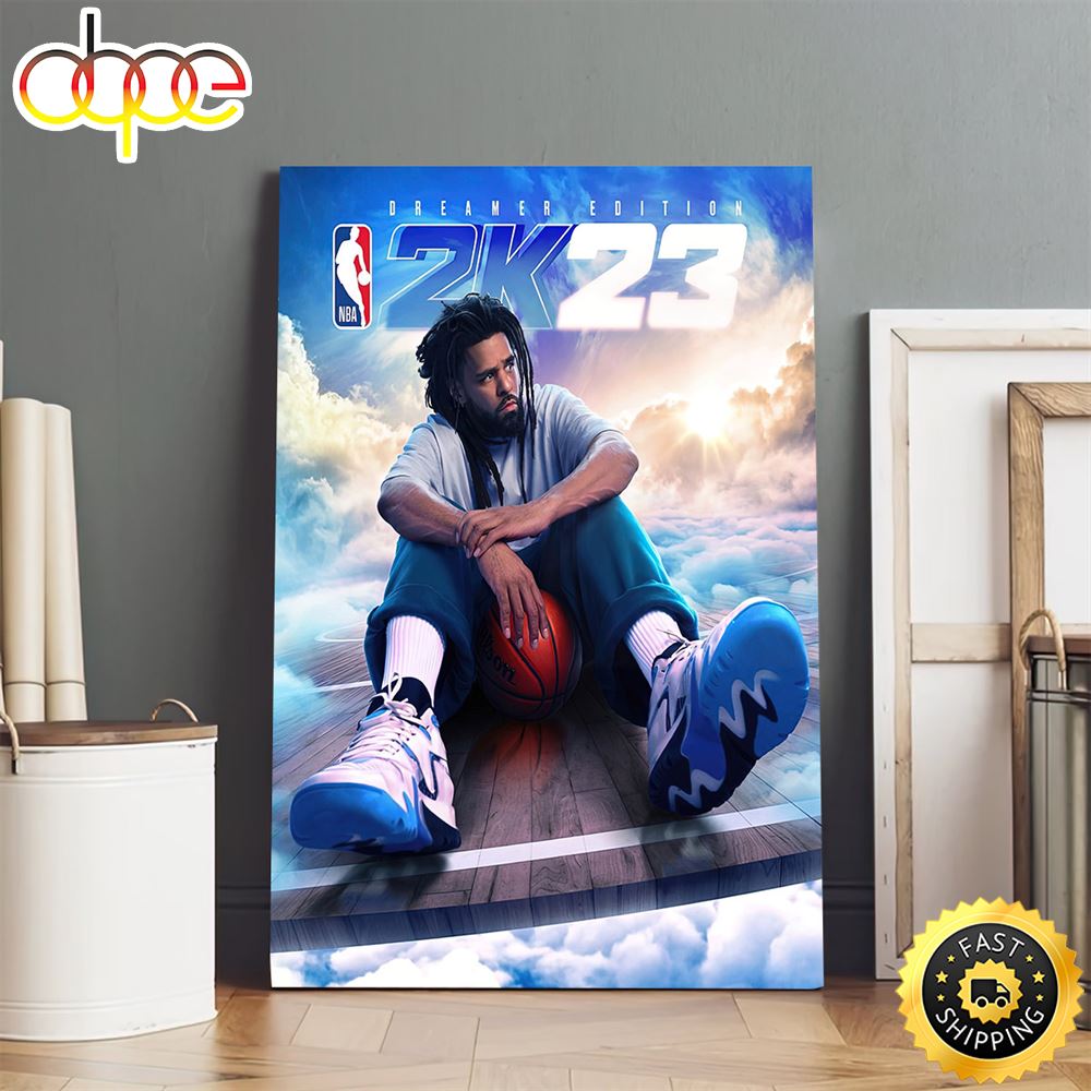 J. Cole Featured On Cover Of NBA 2K23 Dreamer Edition Poster Canvas