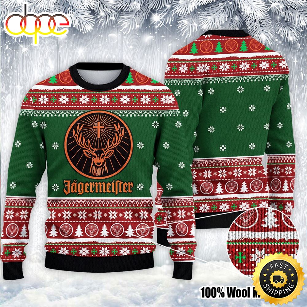 Jagermeister Christmas Ugly Sweater 1