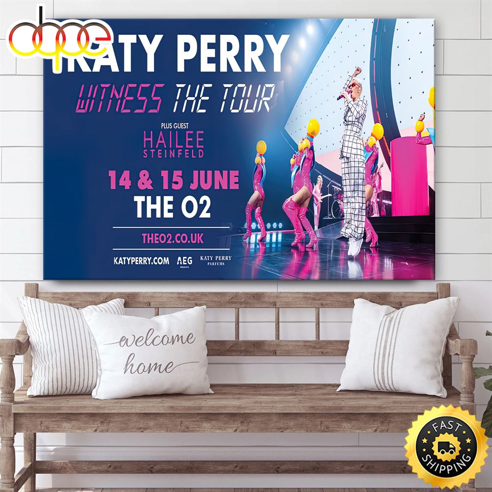 Katy Perry Witess Tour Dates 2022 2023 Poster Canvas