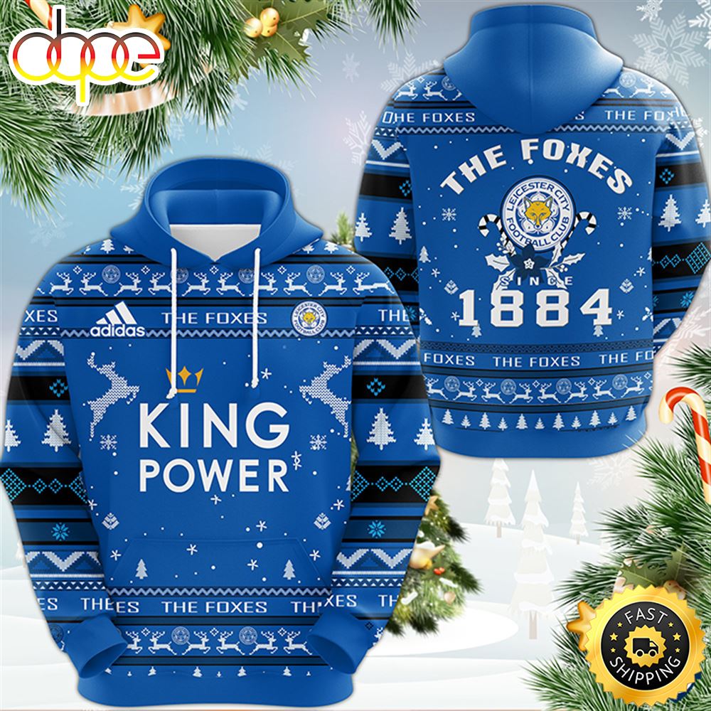Leicester City FC The Foxes 1884 Christmas Football Christmas Hoodie All Over Print Shirt