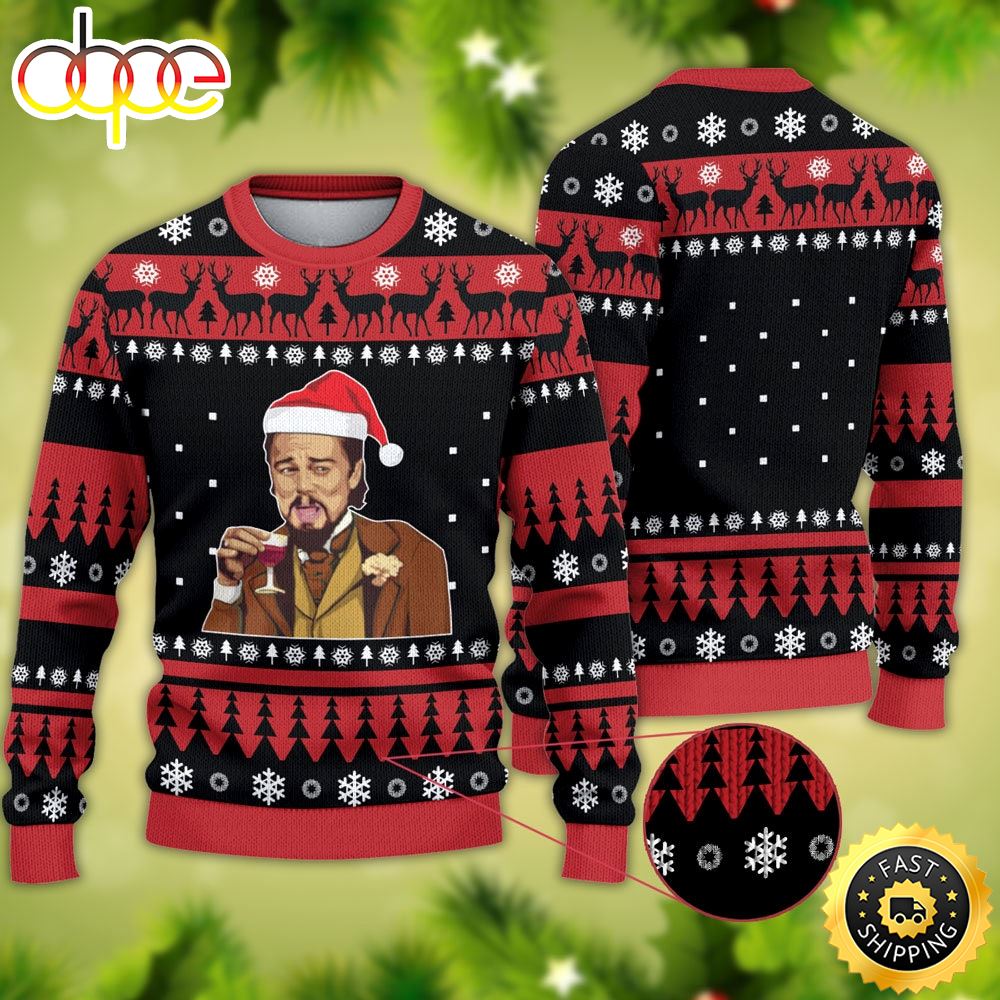 Leonardo DiCaprio Christmas Ugly Sweater 1