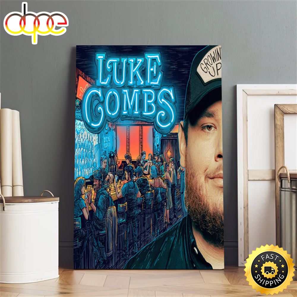 Luke Combs World Tour 2022 2023 With Special Guest Poster Canvas