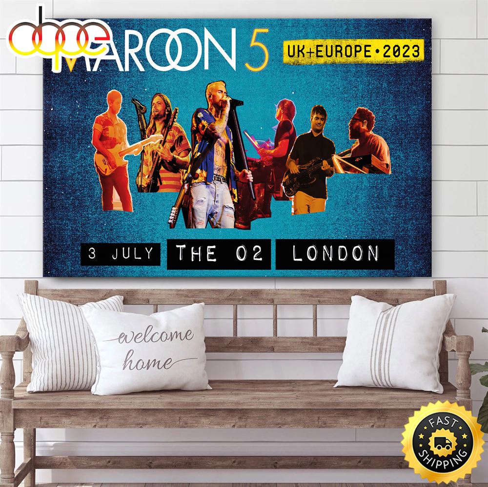 Maroon 5 Announce Concert In Portugal In 2023 Poster Canvas 1
