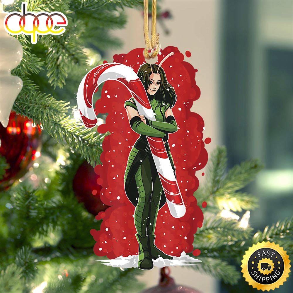 Marvel Guardians Of The Galaxy Holiday Special Mantis Cane Marvel Christmas Ornaments