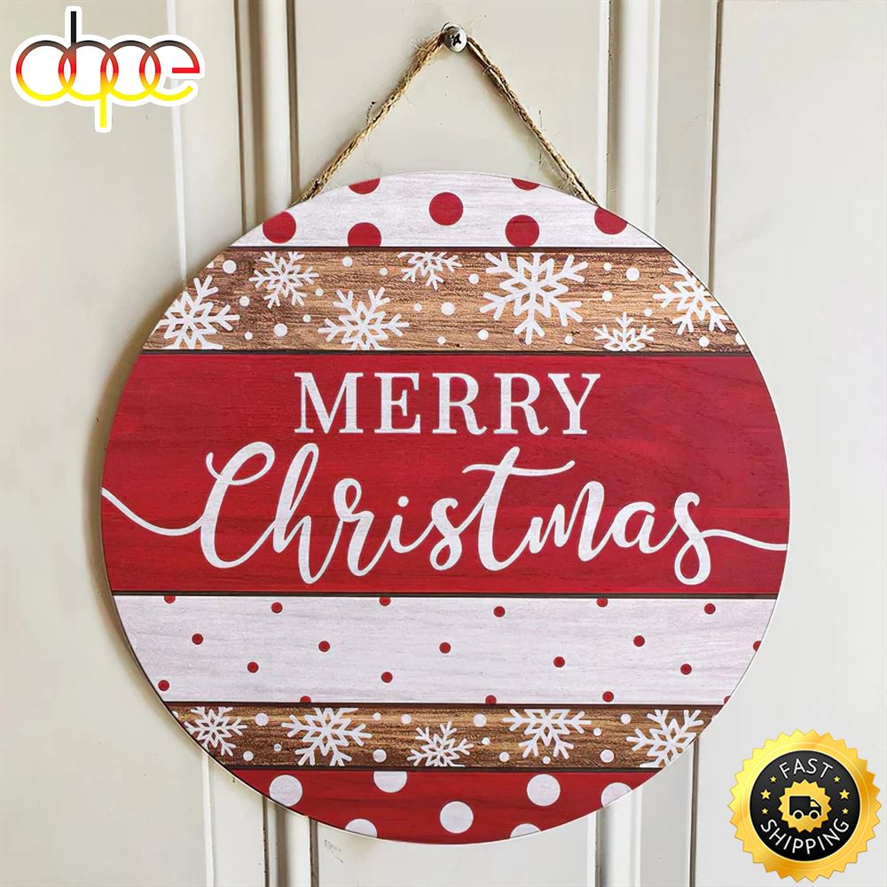 Merry Christmas 2022 And Happy New Year Christmas Round Sign