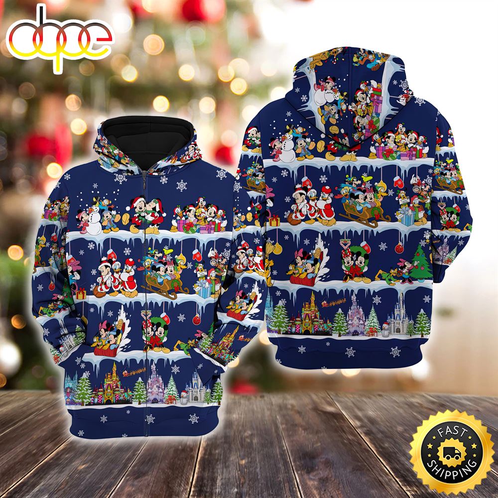 Mickey Amp Friends Christmas Disney Christmas Hoodie All Over Print Shirts