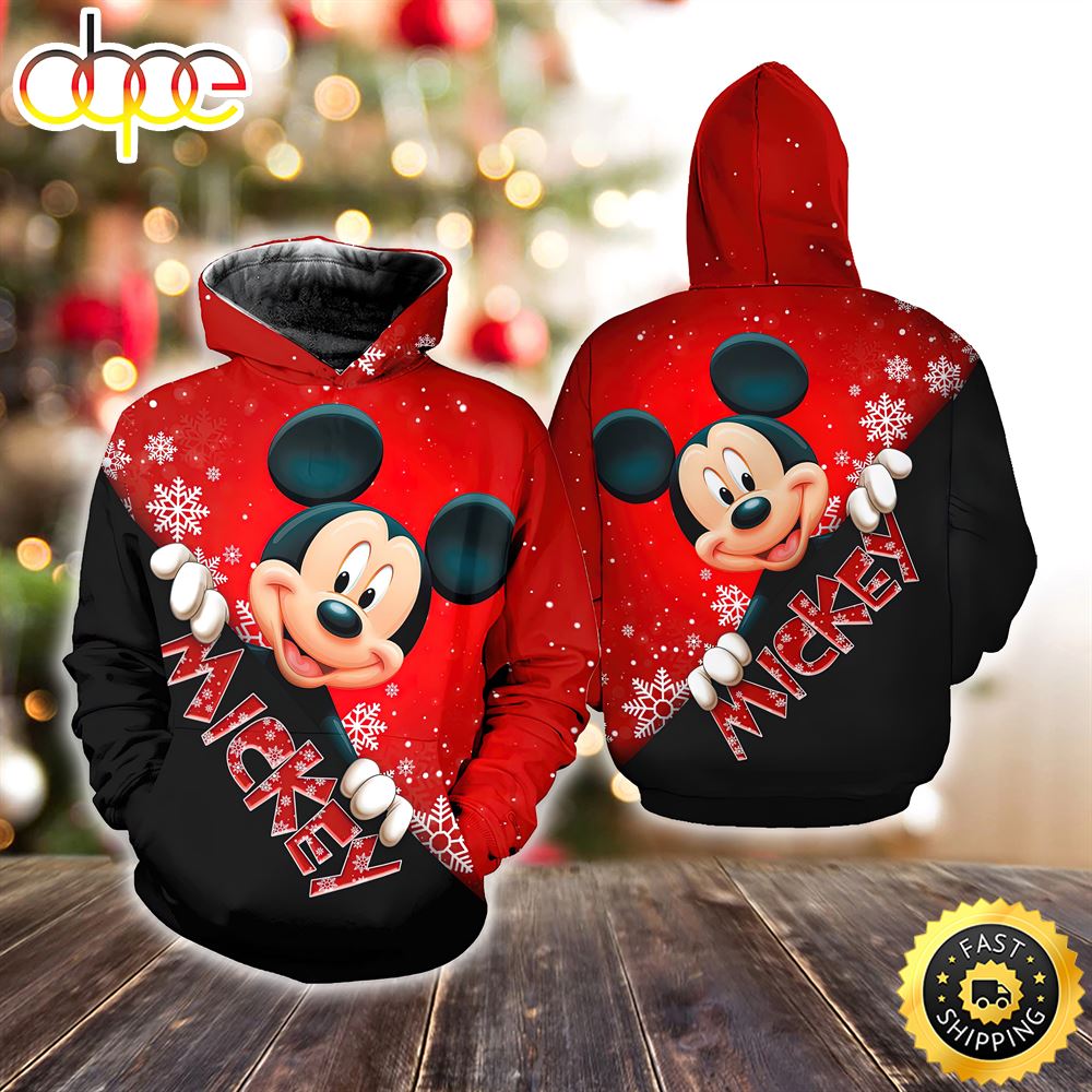Mickey Mouse Christmas Disney Christmas Hoodie All Over Print Shirts