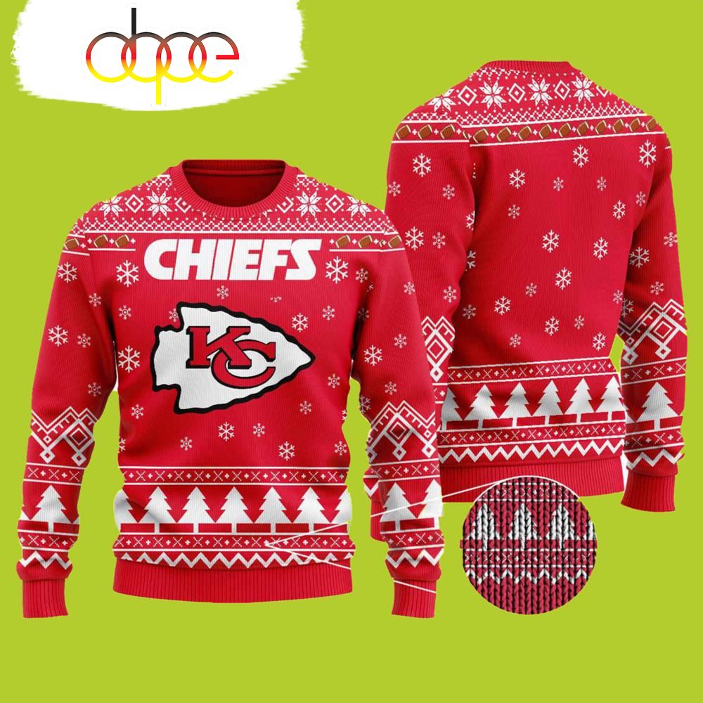 NFL Kansas City Chiefs Sweater Wool Material