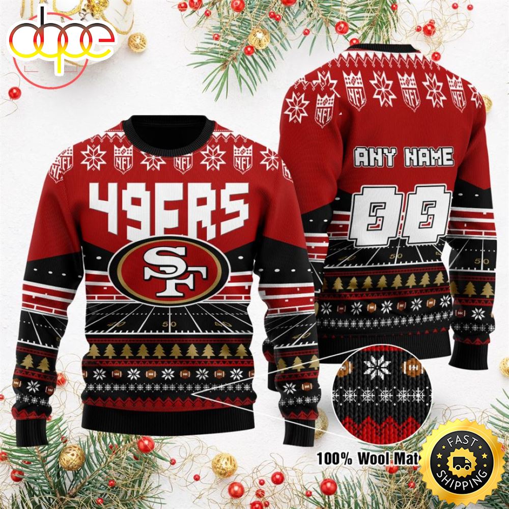 NFL San Francisco 49ers Custom Ugly Christmas Sweater