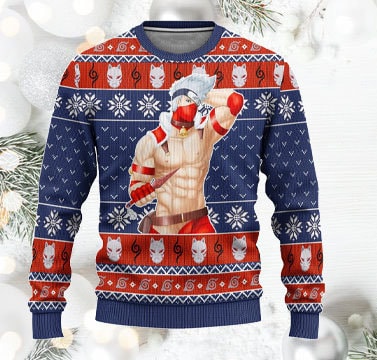 Naruto Kakashi Hatake Anime Ugly Christmas Sweater 1