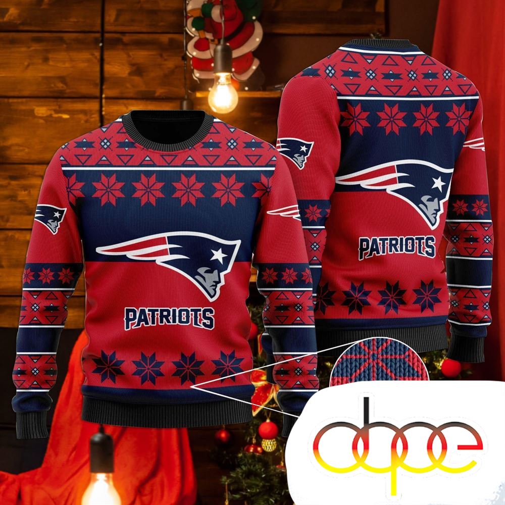 patriots christmas sweater