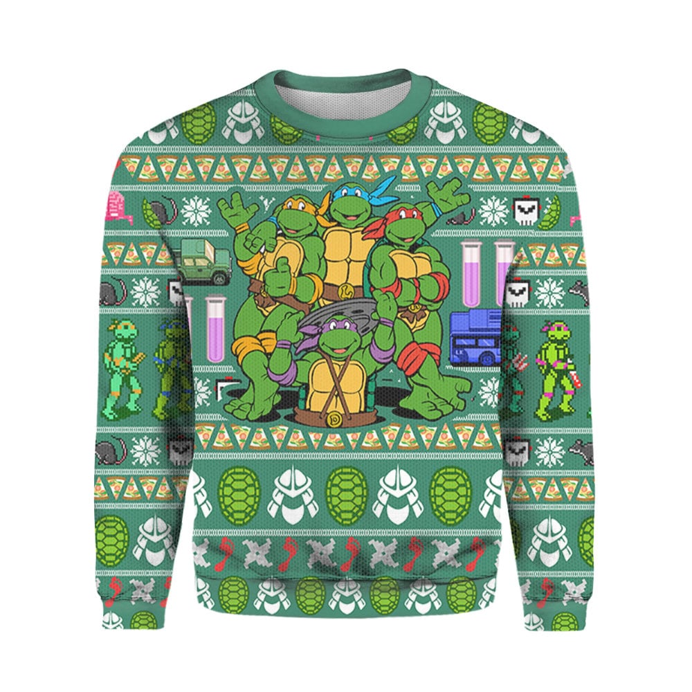 Ninja Turtles Ugly Christmas Sweater 1