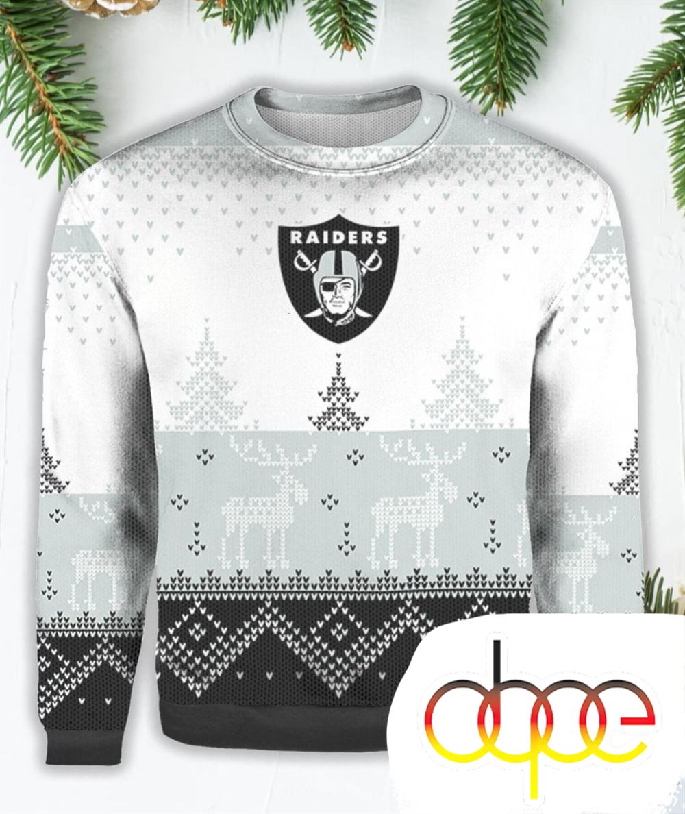 Raiders Christmas Believe Ugly Christmas Sweater