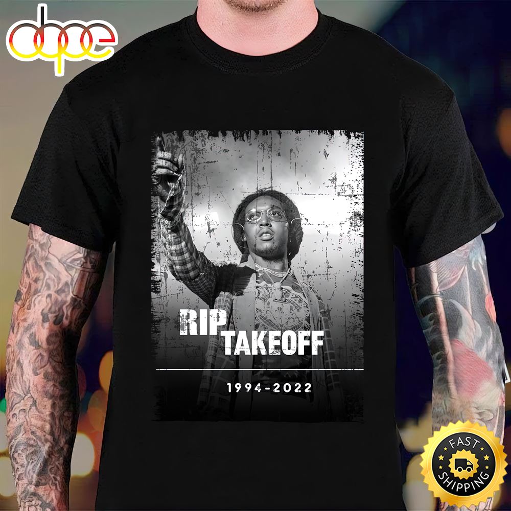 Rip Takeoff 1994 2022 The Migos Takeoff Quavo Offset Rap Vintage T Shirt