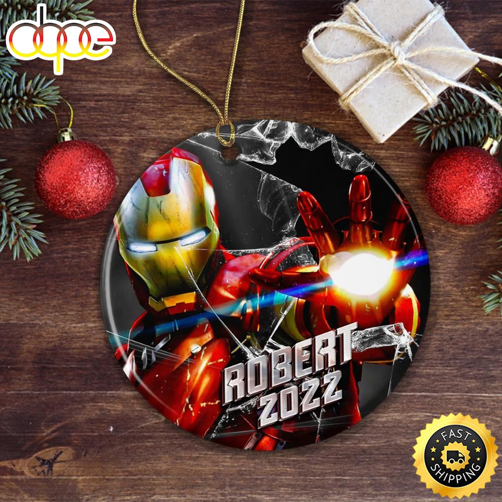 Robert 2022 Superhero Christrmas Hallmark Marvel Christmas Ornament