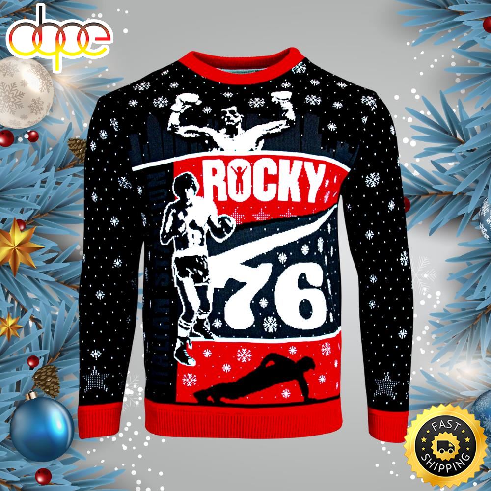 Rocky Ugly Christmas Sweater