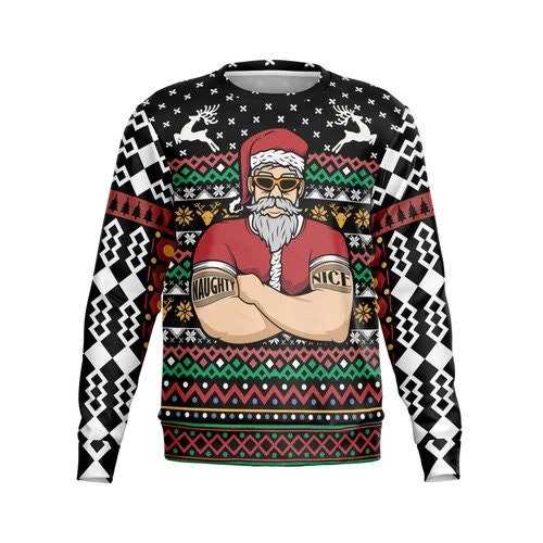 Santa Bouncer Ugly Christmas Sweater 1