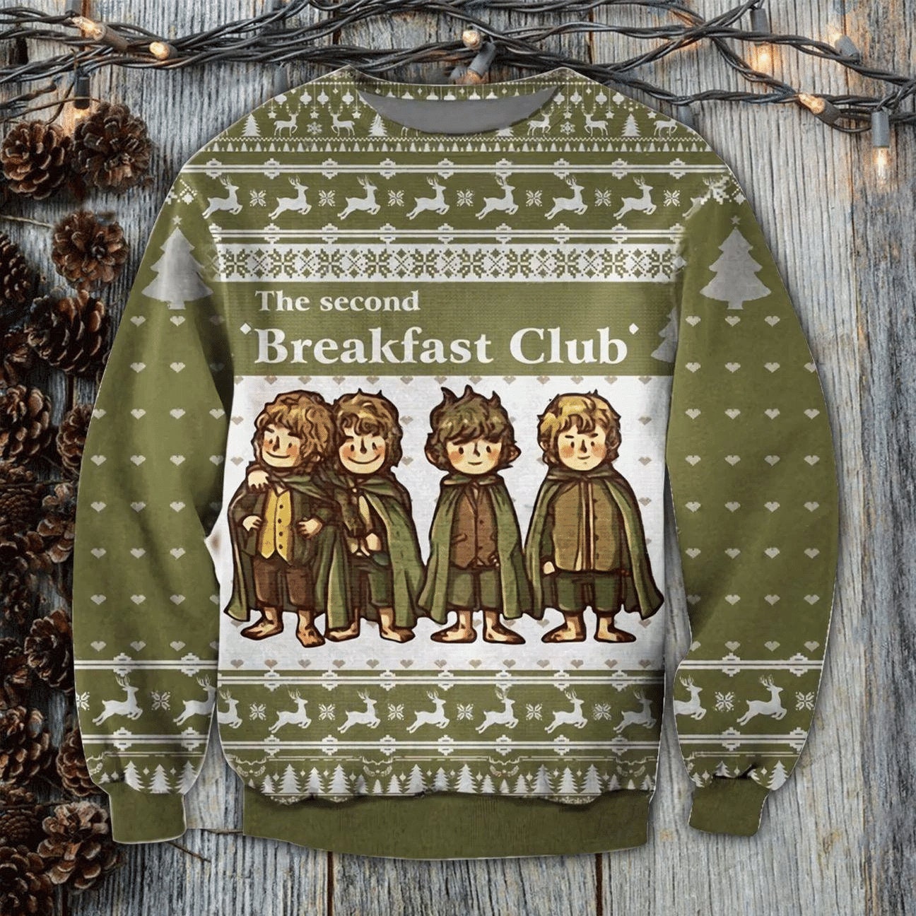 Second Breakfast Ugly Christmas Sweater Knitted Shirt 1