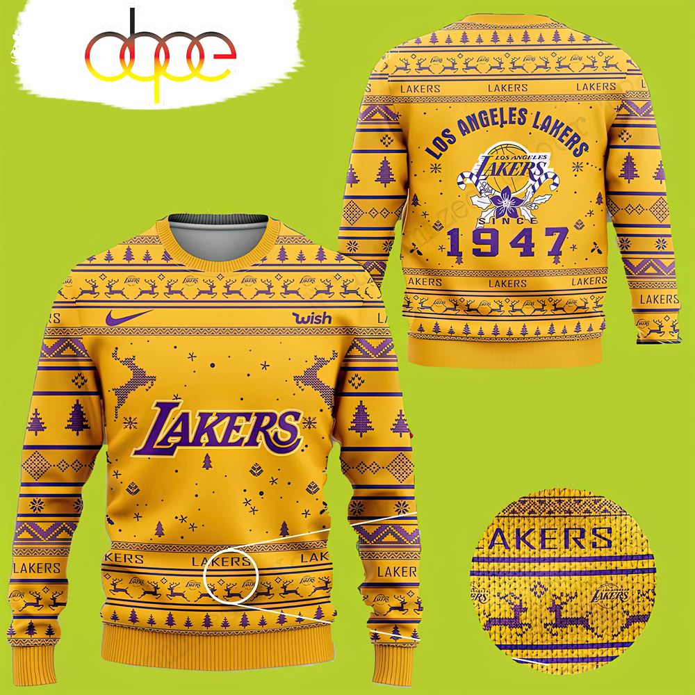 Since 1947 Lakers Christmas Sweater