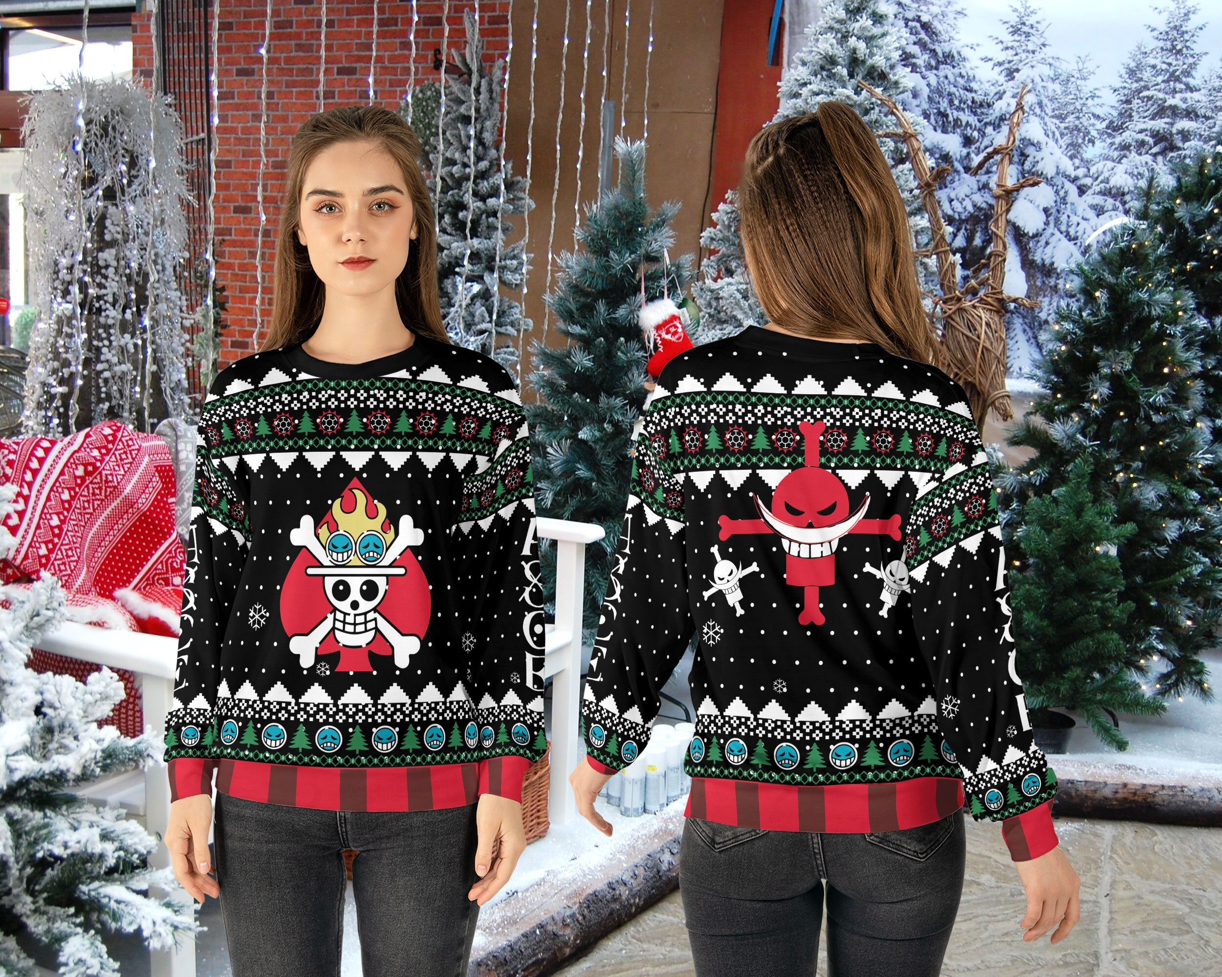 Skull Pirate Ugly Christmas Sweater 1
