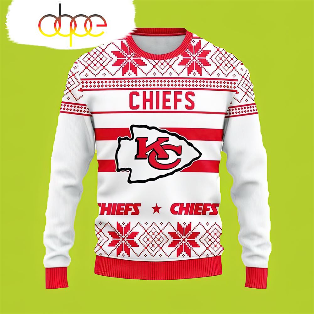 Snowflake Christmas Kansas City Chiefs Sweater