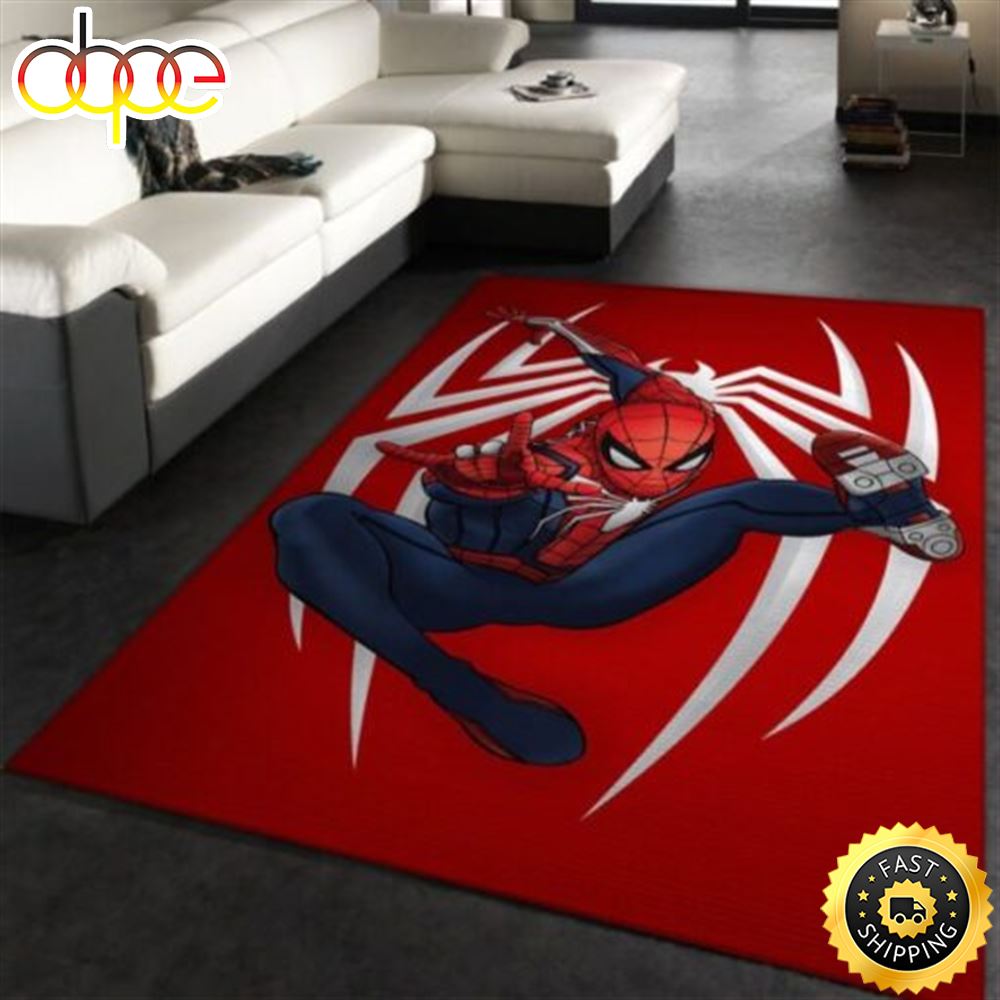 Spider Man Marvel Superhero Art Movie Marvel Christmas Rug