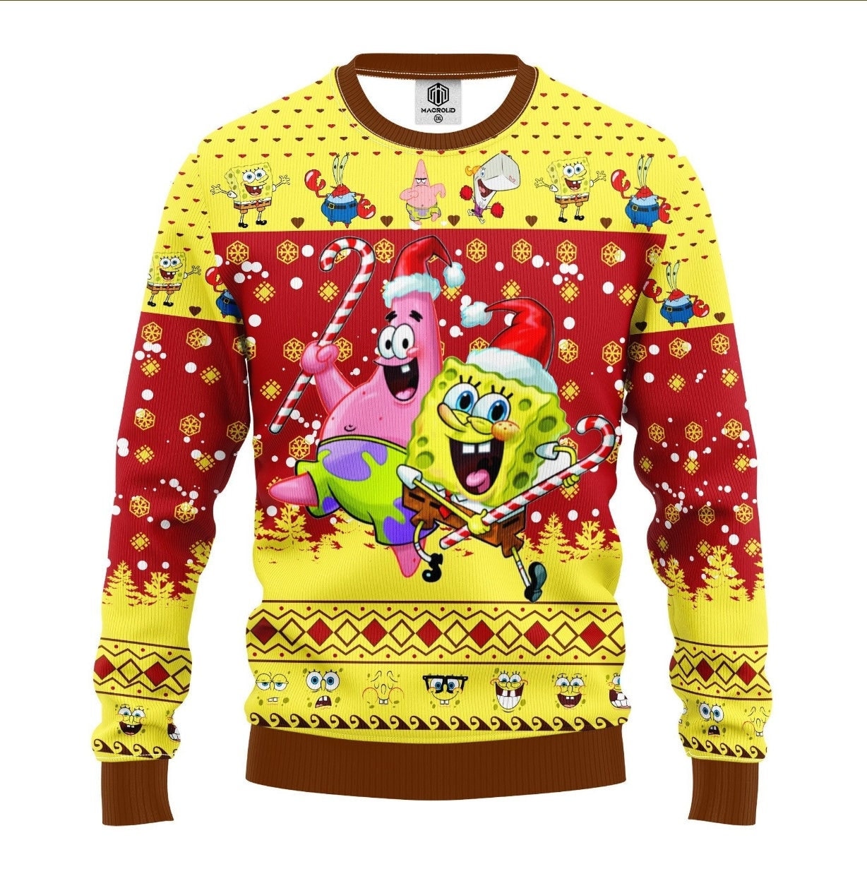 SpongeBobs SquarePant Ugly Christmas Sweater 1