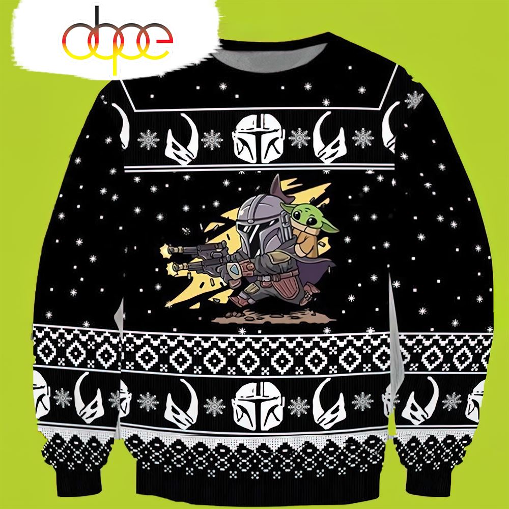 Star Wars Baby Yoda Pew Pew Star Wars Christmas Sweater
