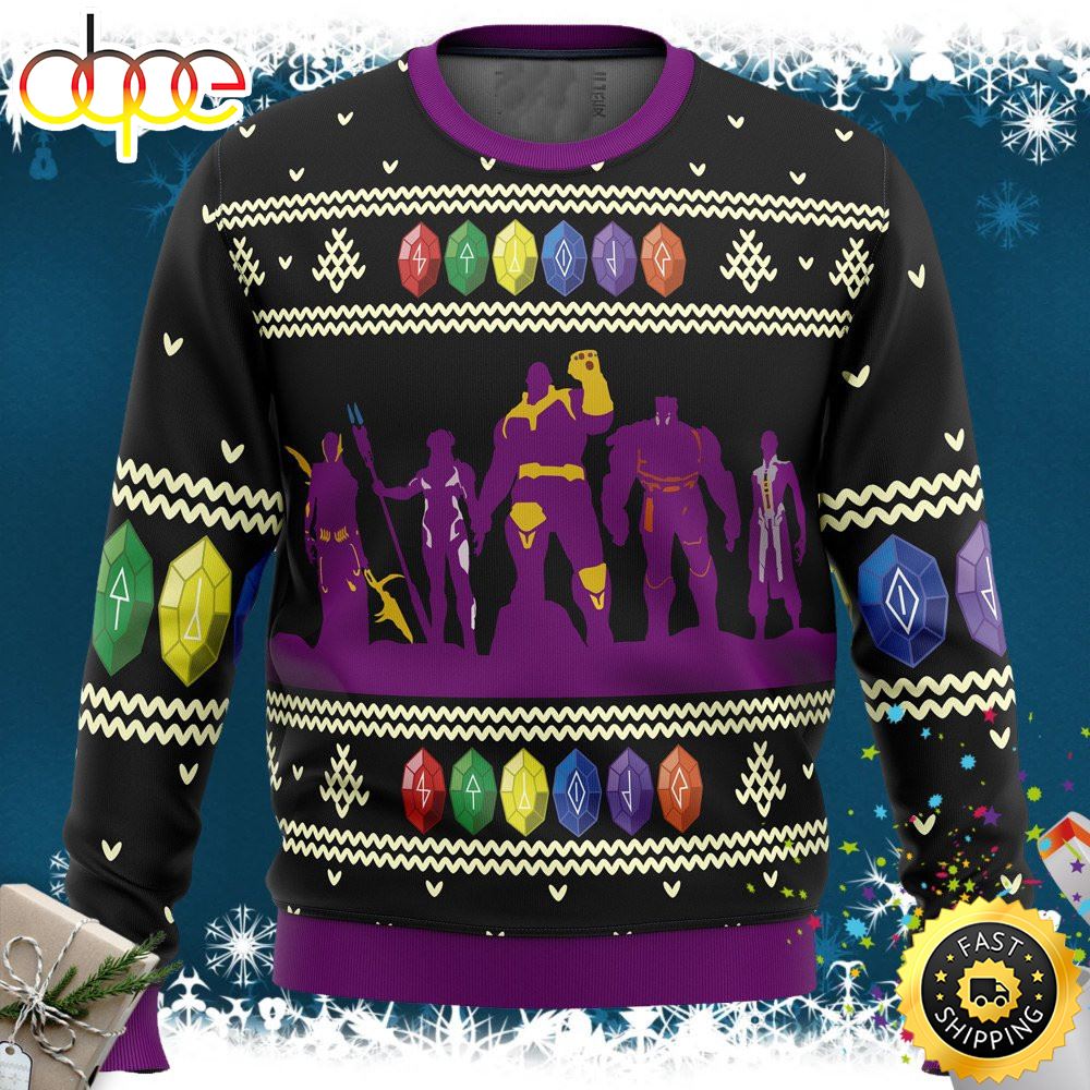 Thanos Marvel Ugly Christmas Marvel Christmas Sweater