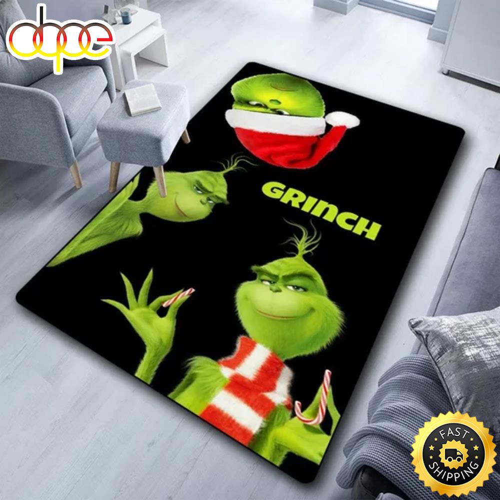 The Grinch Christmas Cute Funny 2022 Grinch Area Rug