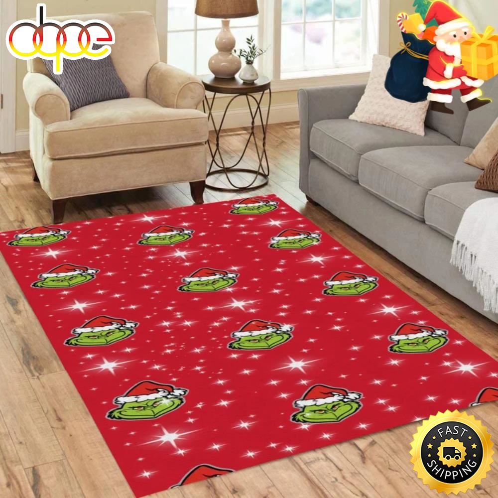 The Grinch Funny Impressions Christmas 2022 Grinch Christmas Rug