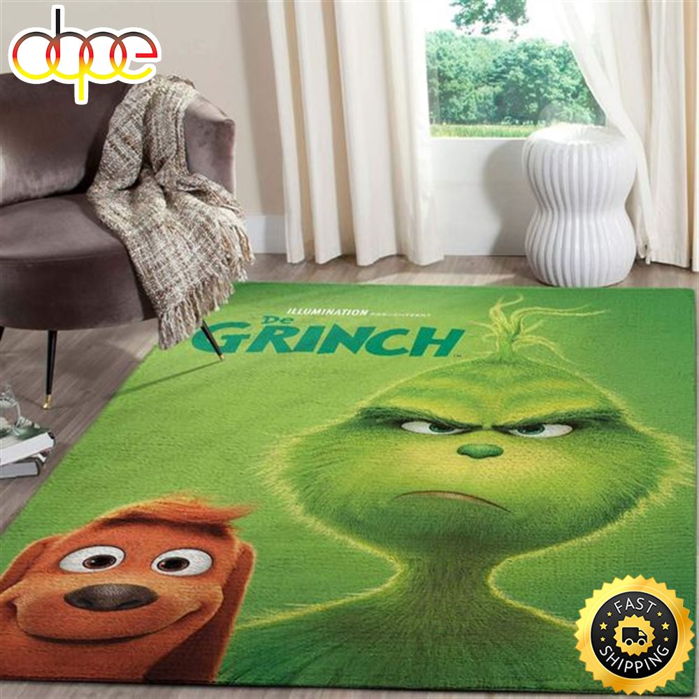 The Grinch Living Room Carpet Christmas Gift Decor Grinch Christmas Rug