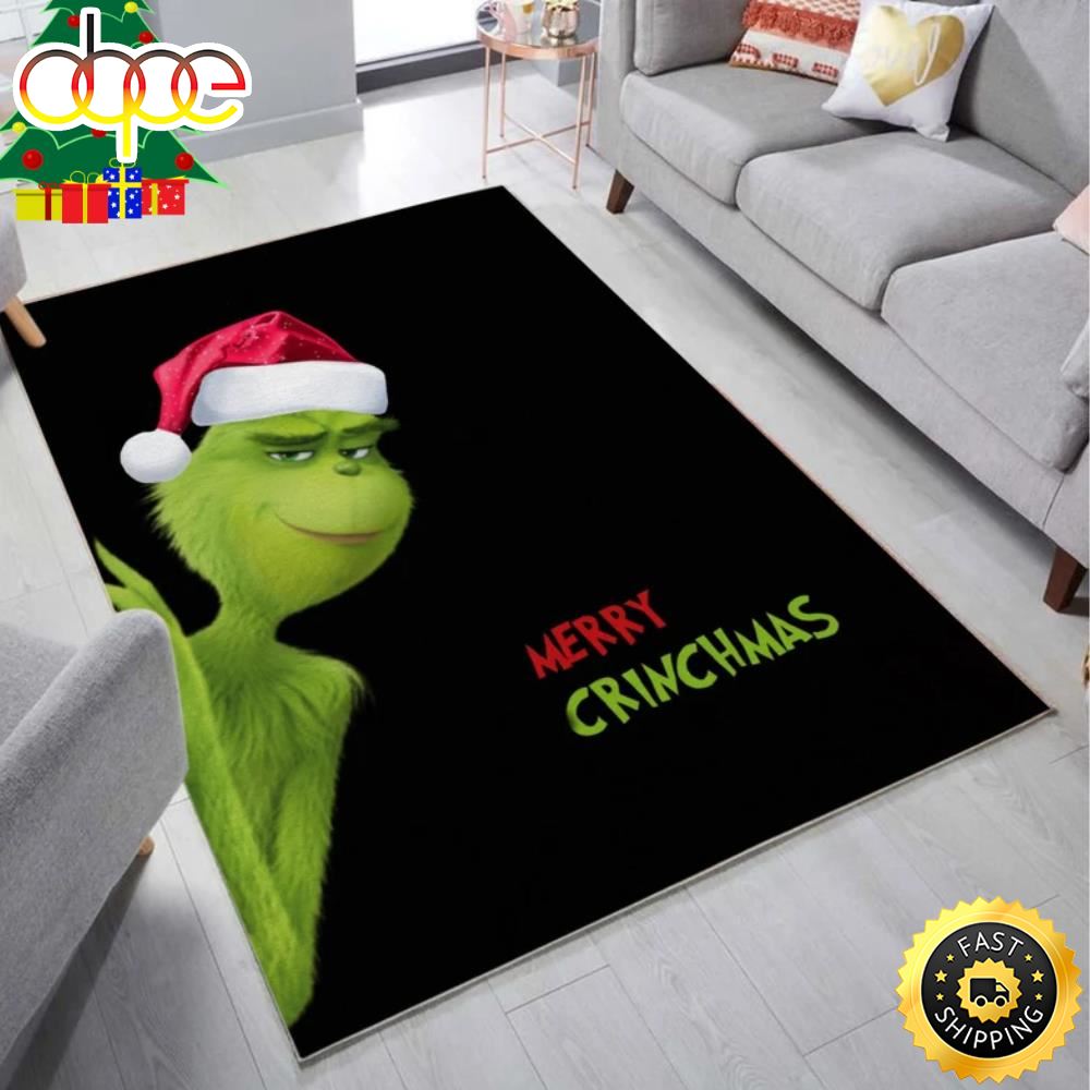 The Grinch Merry Christmas 2022 Gift Decor Grinch Christmas Rug