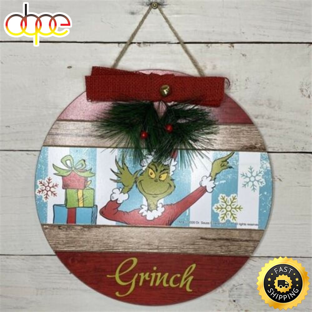 The Grinch Christmas 2022 Dr. Seuss New Grinch Merry Christmas Sign
